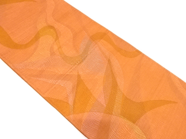 JAPANESE KIMONO / VINTAGE FUKURO OBI / SILK / WOVEN ABSTRACT